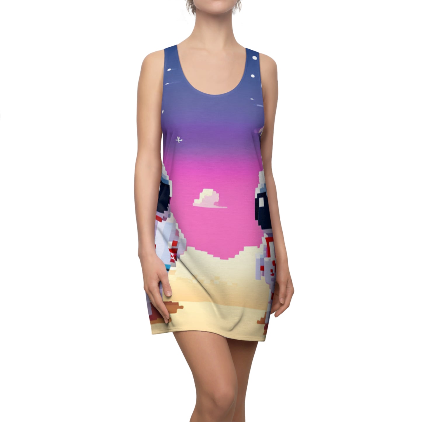 Space City Essentials - Women's - Starry Night Astronaut - Racerback Dress