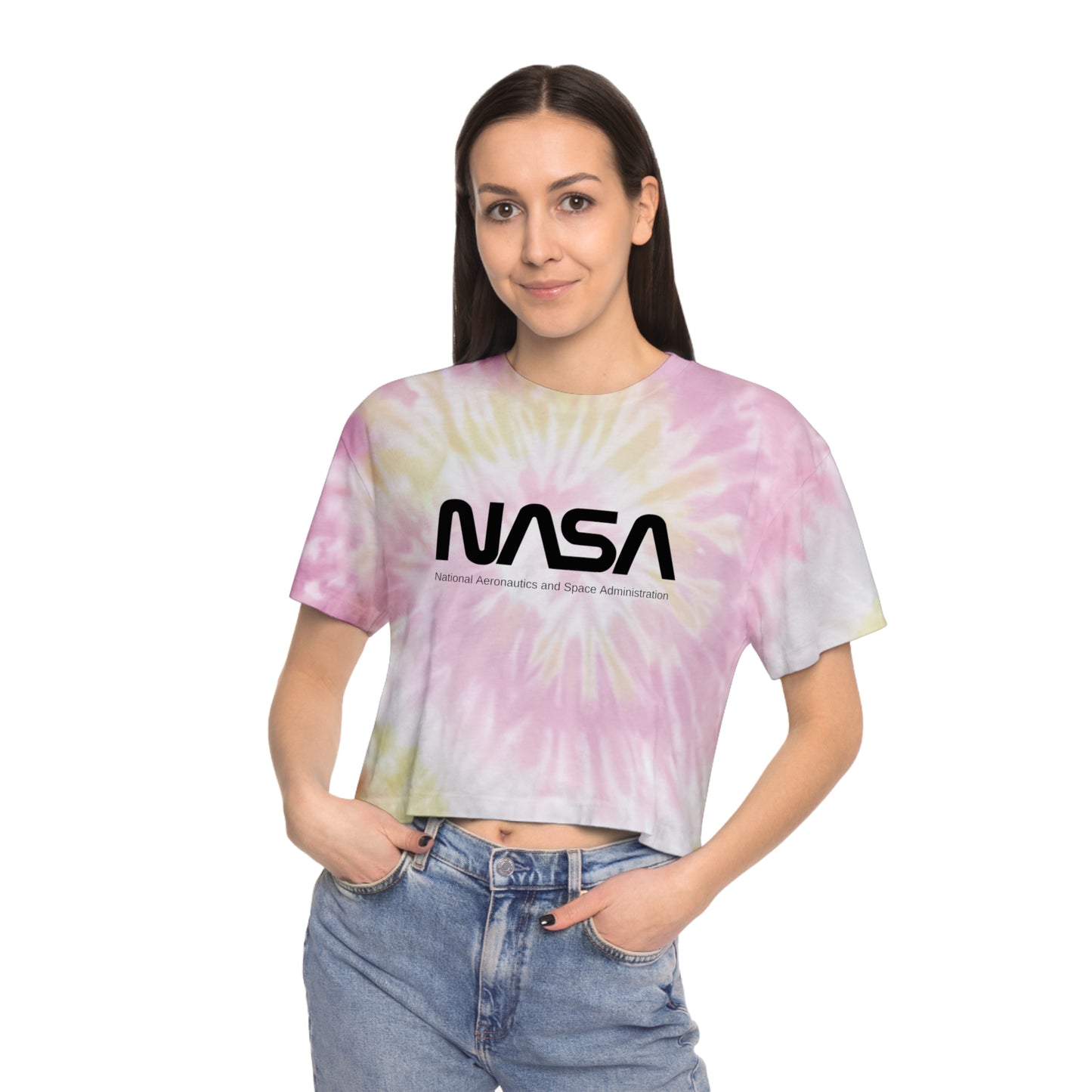 NASA - Women's Tie-Dye Crop Tee