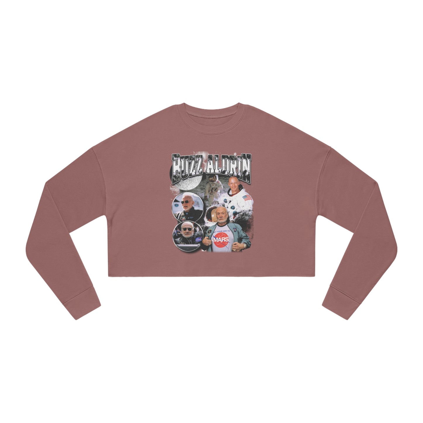 Space Legends - Women's - Buzz Aldrin - Cropped Sweatshirt